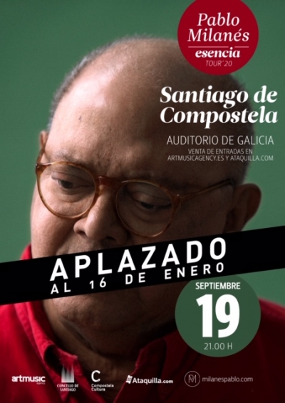 Aplazamiento concierto Pablo Milanes en Santiago de Compostela