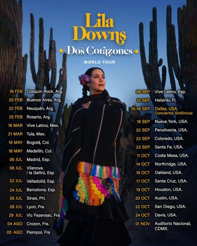 Lila Downs comienza en Madrid la gira ‘Dos Corazones’, como antesala a  su nuevo disco ‘La Sánchez’